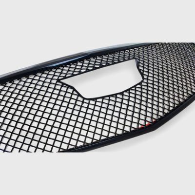 2015-2019 Cadillac ATS Grille Overlay Gloss Black 1Pcs ABS Plastic