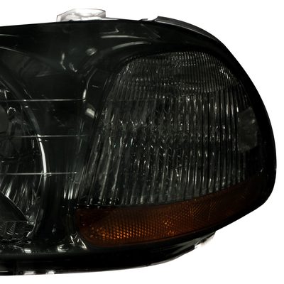 1996-1998 Honda Civic Crystal Headlights Chrome Housing/Smoke Lens