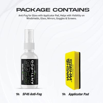 WASH&WHIPS SF45 Anti-Fog For Car Windshields