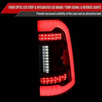 2019-2024 Dodge RAM 1500 LED Tail Lights Matte Black Housing/Clear Lens