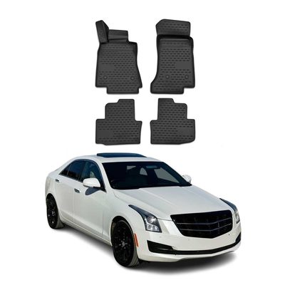 2013-2019 Cadillac ATS Sedan Floor Mats Liners Full Set All Weather