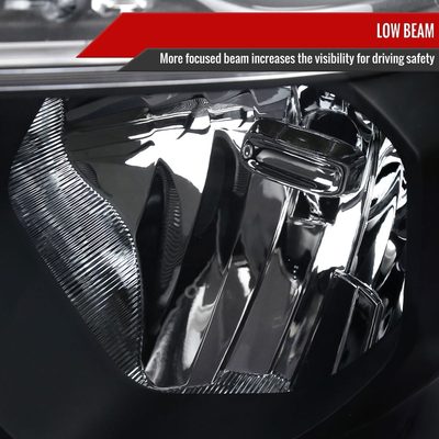 2019-2024 Dodge RAM 1500 Factory Headlights Amber Reflectors Matt Black