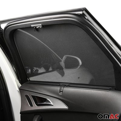 2011-2017 Nissan Juke Side Rear Window Curtain Mesh Black 2Pcs