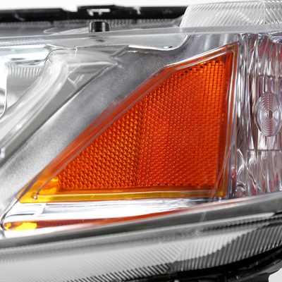 2006-2011 Honda Civic Sedan Crystal Headlights Chrome Housing/Clear Lens