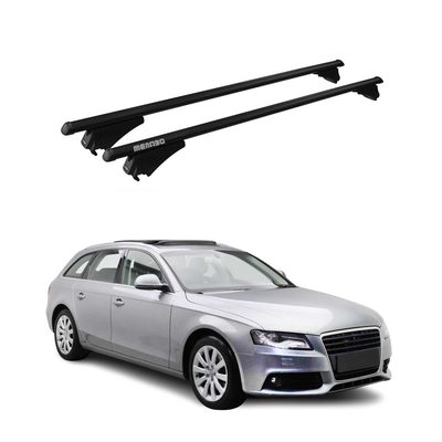 2008-2012 Audi A4 Allroad Roof Rack Cross Bars Black