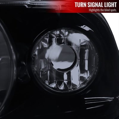 1992-1998 BMW E36 3 Series Coupe/Sedan Dual Halo Projector Headlights Smoke