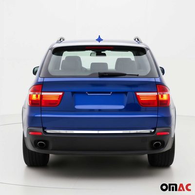 2007-2013 BMW X5 E70 Rear Trunk Molding Trim Stainless Steel Silver 1Pc