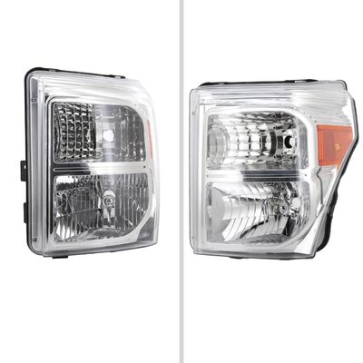 2011-2016 Ford F-250/350/450/550 Super Duty Factory Headlights Amber / Chrome