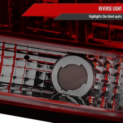 1999-2004 Ford Mustang Sequential LED Tail Lights - RS Chrome/Red Smoke Lens
