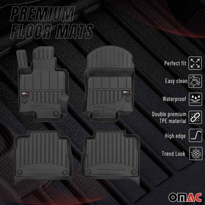 2020-2026 Mercedes GLE Class V167 Premium Floor Mats Liners Full Set All Weather Heavy Duty Black
