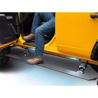 Estribos Electricos Voltstep Ngo Text para Silverado / Sierra 1500 19-25 Dob / Crew Cab