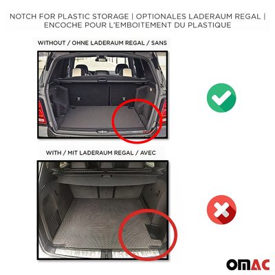 2020-2026 Mercedes GLE Class W167 Premium Cargo Liner Trunk Mat All Weather Heavy Duty Black