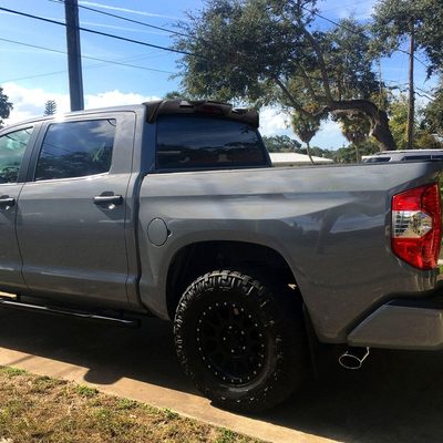 2007-2013 Toyota Tundra Rear Roof Matte Black Truck Spoiler Wing Kit