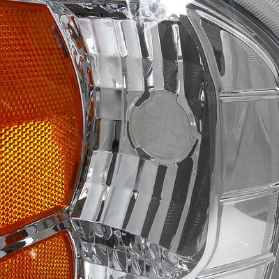 1997-2004 Ford F-150/Expedition Factory Crystal Headlights LED Light Chrome