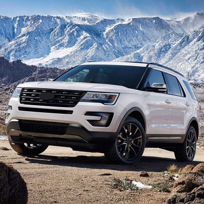 2016-2019 Ford Explorer Mirror Cover Caps Chrome 2Pcs ABS Plastic
