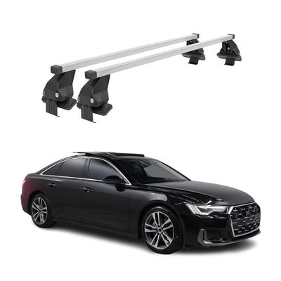 2019-2024 Audi A6 Sedan Roof Rack Cross Bars Silver