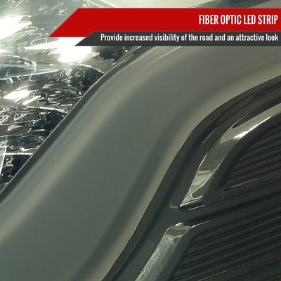 2012-2014 Ford Focus Hatchback LED Tail Lights Chrome Housing/Smoke Lens