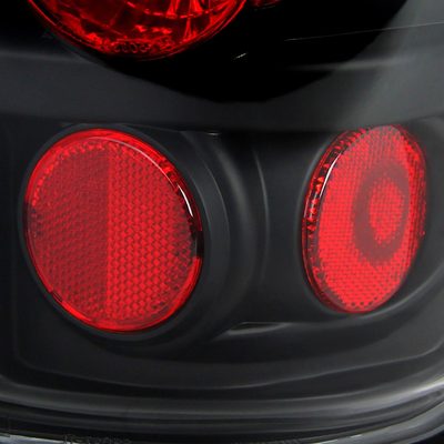 1997-2002 Ford Expedition Tail Lights Matte Black Housing/Clear Lens