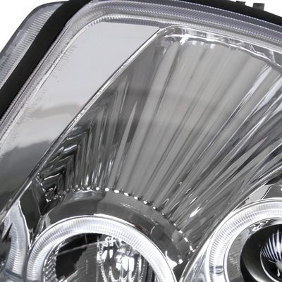 2000-2005 Mitsubishi Eclipse Dual Halo Projector Headlights Chrome/Clear Lens