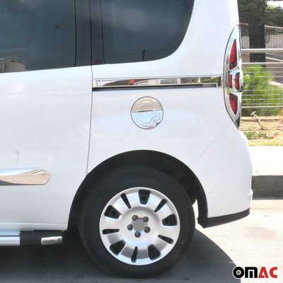 2015-2022 RAM ProMaster City Fuel Cap Cover & Mirror Cover Caps Set Stainless Steel