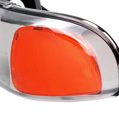 1999-2006 GMC Sierra/Yukon/Yukon XL Headlights Amber Reflector Chrome
