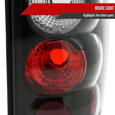 2000-2006 Chevy GMC Suburban/Tahoe/Yukon Tail Lights Matte Black/Clear Lens