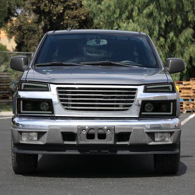 2004-2012 Chevy Colorado/ Canyon LED Bumper Corner Signal Lights Black Smoke