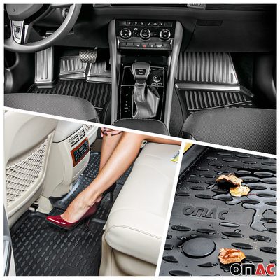2004-2009 Mercedes E Class W211 Sedan Floor Mats & Cargo Liner Full Set All Weather Black