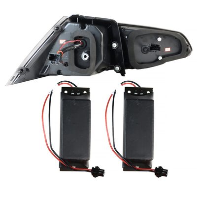2015-2017 VW GTI/Golf LED Tail Lights Jet Black Housing/Clear Lens