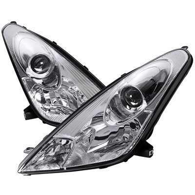 2000-2005 Toyota Celica Projector Headlights Chrome Housing/Clear Lens