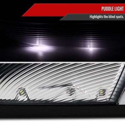 2013-2019 Dodge RAM Chrome Heated Side Mirror Turn Signal Passenger Side