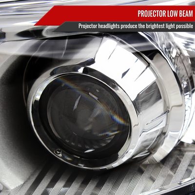 2011-2020 Toyota Sienna Driver/Left Side Projector Headlights Chrome/Clear