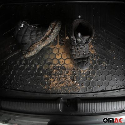 2022-2026 BMW M3 G80 G81 Universal Cargo Mats Liner All Weather Black Rubber