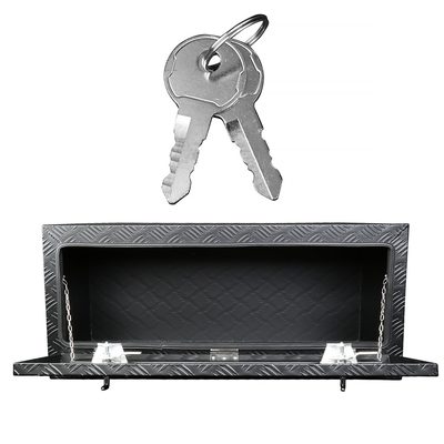 36" Heavy Duty Black Underbody Truck Tool Box w/ T-Handle Latches Locks & Keys