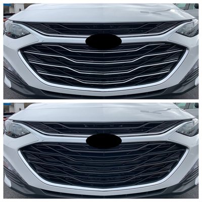 2016-2025 Chevrolet Malibu Grille Overlay Gloss Black 5Pcs ABS Plastic