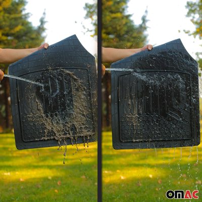 2006-2022 Hyundai Accent Heavy Duty Trim to fit Floor Mats Liner Black All Weather 5 Pcs