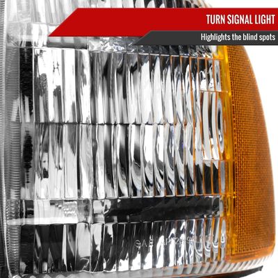 1994-2001 Dodge RAM 1500/2500/3500 Factory Headlights and Corner Lights Chrome