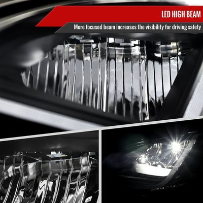 2019-2024 Chevy Malibu Full LED Projector Headlights Turn Signal Black