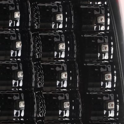 2009-2018 Dodge RAM Red C-Bar LED Tail Lights Jet Black Housing/Clear Lens