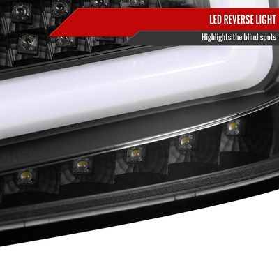 2008-2014 Subaru Impreza WRX/STI LED Turn Signal Tail Lights Matt Black/Clear