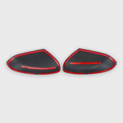 2017-2025 Honda Ridgeline Mirror Cover Caps Gloss Black 2Pcs ABS Plastic