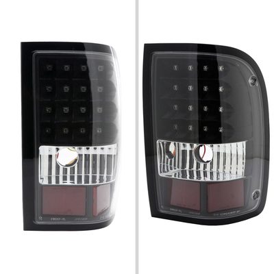 2006-2011 Ford Ranger V2 LED Tail Lights Matte Black Housing/Clear Lens