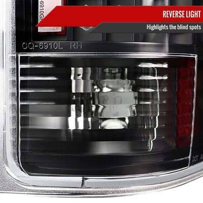 2007-2014 Chevy Silverado LED Tail Lights - OZ Matte Black/Clear Lens