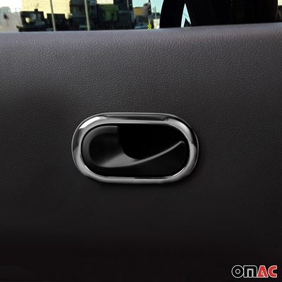 2016-2019 Smart ForTwo Car Door Handle Cover Protector Stainless Steel Chrome 2 Pcs