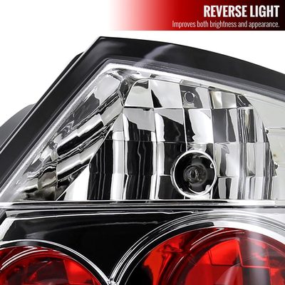 2004-2010 Scion tC Tail Lights Chrome Housing/Clear Lens