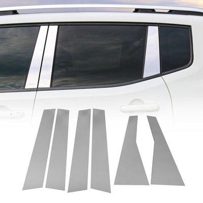 2017-2022 Honda CR-V Window B Pillar Posts Door Trim Cover Stainless Steel Silver 6x