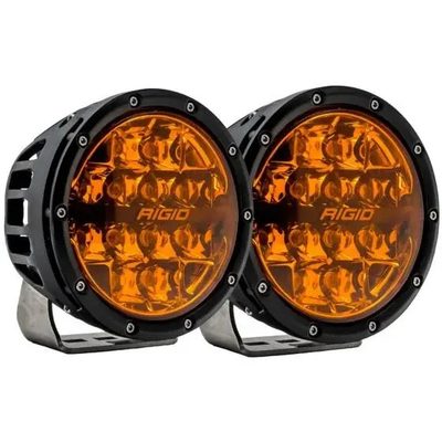 Faros Redondo Rigid 360 Series 6" Spot Con Amber PRO Lens (Par)