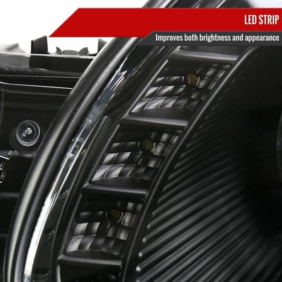 1998-2005 Lexus GS300/GS400/GS430 Halo Projector Headlights LED Light Black