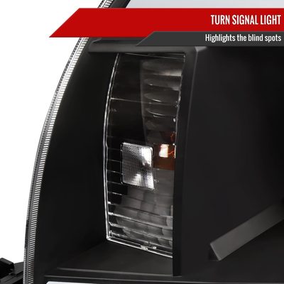 2005-2011 Toyota Tacoma LED Bar Projector Headlights Matte Black/Clear Lens