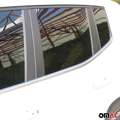 2015-2024 Jeep Renegade Window Molding Trim Streamer Brushed Steel Silver 6x